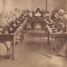 Nuns in a refectory